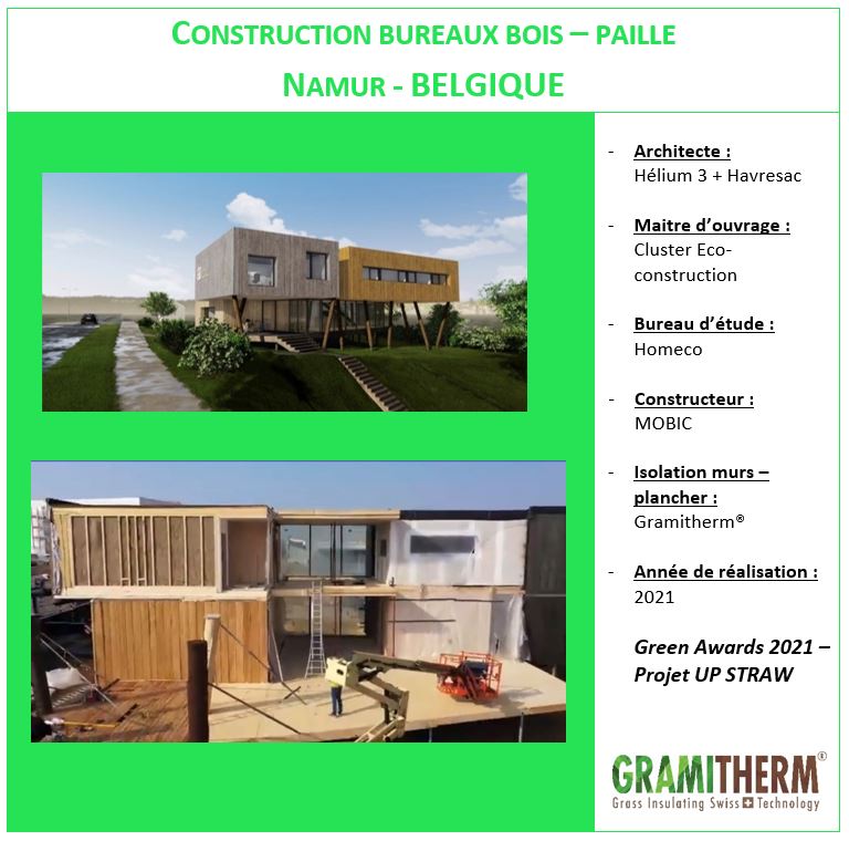 CONSTRUCTION BUREAUX BOIS – PAILLE NAMUR - BELGIQUE